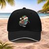 Christmas Kiwi Bird Santa Hat Graphic Baseball Cap Adjustable Unisex Outdoor Casual