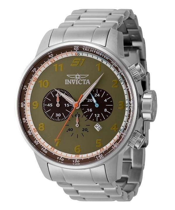 

Invicta S1 Rally Chronograph из нержавеющей стали с зеленым циферблатом, кварцевые часы 44951 100M для мужчин зелёный