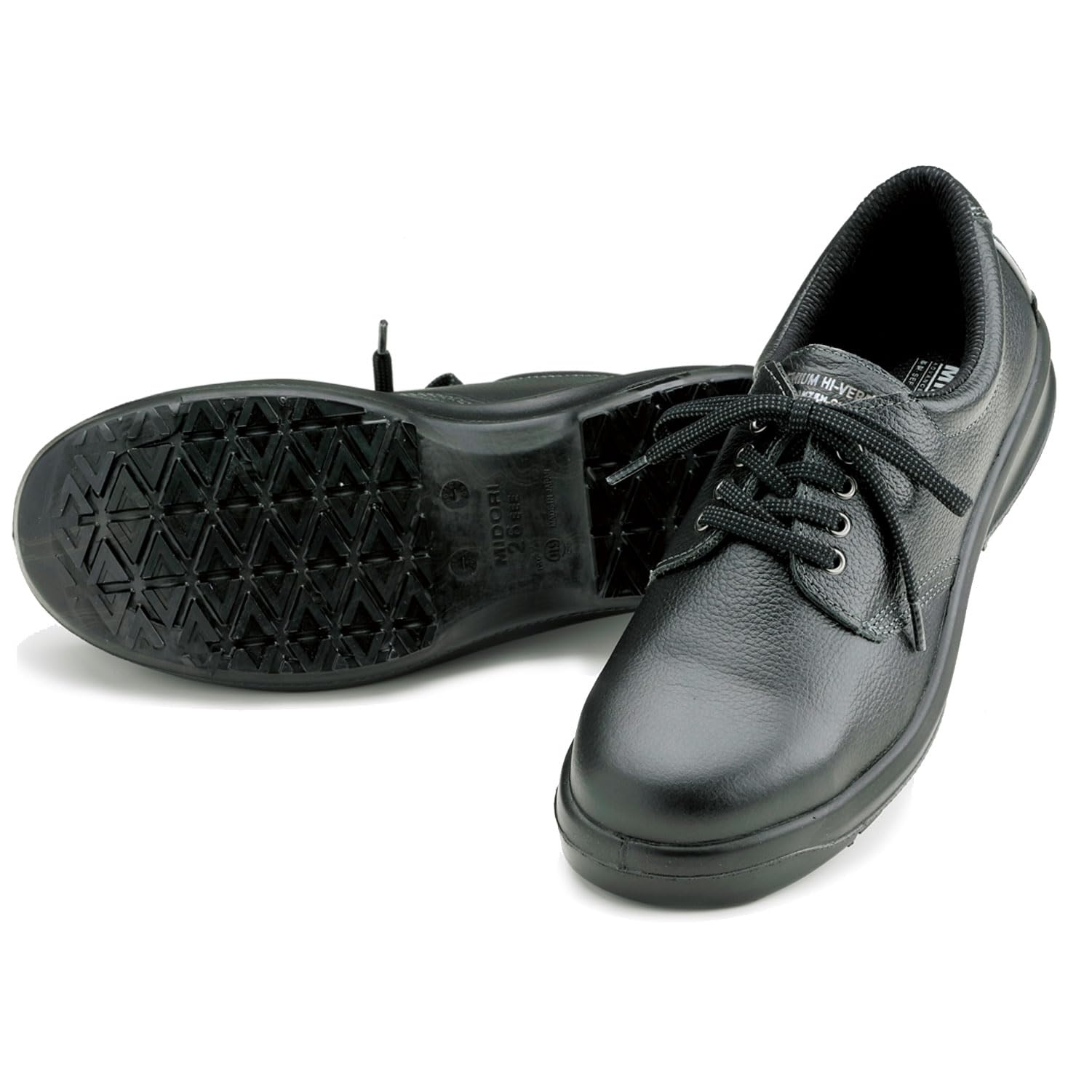 

High Grip Safety Shoes JIS Standard Short Shoes Shock Absorption HGS510 Black cm [Midori Anzen] Anti-Slip Anti-Trip 25.0 чорний