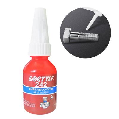10ml Fijador de Roscas 242 Pegamento para Tornillos Agente de Fijación de Roscas Pegamento Anaeróbico Medio Anti-aflojamiento Para Roscas M6-M20