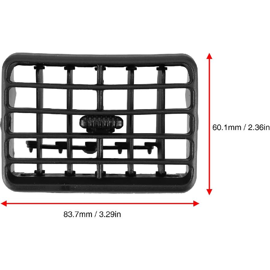 2 Stück A/C Luftheizer Armaturenbrett Blende Lüftungsschlitze(Schwarz) Kompatibel für Toyota 4Runner Tacoma 1996-2002 Klimaanlagen-Lüftungsgitter Ersetzt 55063-35030 Kunststoff