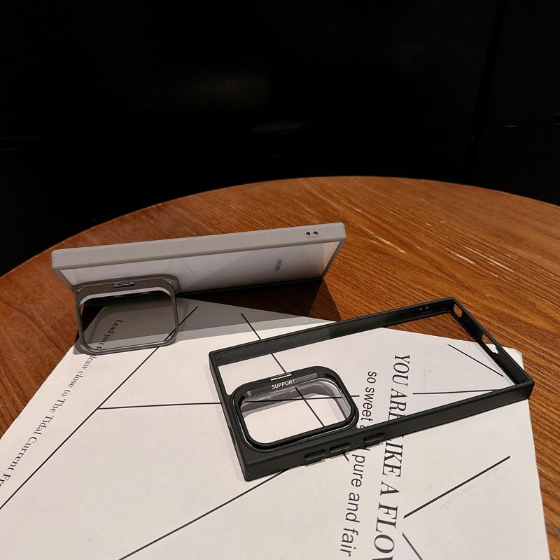 Metalowy Pierścień Ochronny na Obiektyw Stojak Etui Dla Samsung Galaxy S24 S23 S22 Ultra Plus FE Ochrona Szkła Obiektywu Aparatu Przezroczysta Pokrywa