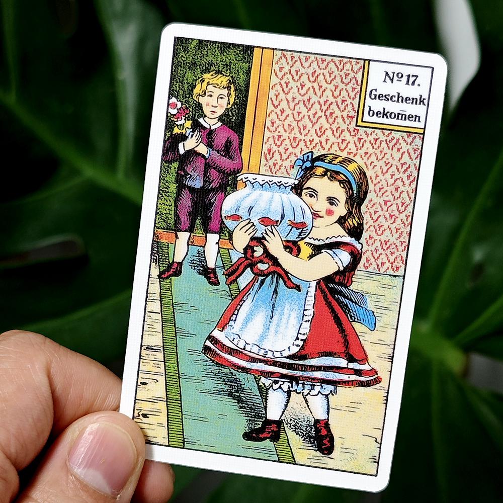 1890er Jahre Original Kipper Karten in beide Richtungen 36 + 6 Stück Karten 9 * 6cm Deutschland Sprache gedruckt auf 350GSM doppelt geprägtem Papier