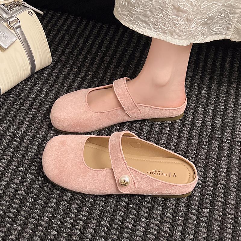 Shoes Women's Spring and Summer New Thick-soled Bag Head Half Slippers Pregnant Women Non-slip Outer Wear One Pedal Lazy Ugly Cute Tide