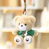 Bear Plush Hoodie Keychain With Clothing Design For Girls Gift And Bag Decoration