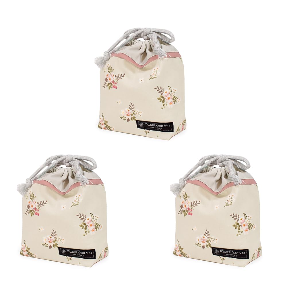 COLORFUL CANDY STYLE Small Drawstring Cup Bags Name Petit Bouquet Set of for Drawstring Cup Small Drawstring Perfect for or Nursery School (with Tags)