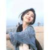 Lazy Wind Casual Blue Plaid Shirt Women's Early Autumn New Loose and Versatile Long-sleeved Sunscreen Jacket Top