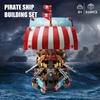 916PCS Pirate Ship Building Blocks Set Assemble Bricks Toys with LED Bricks Model Desktop Decoration Gifts For Kids