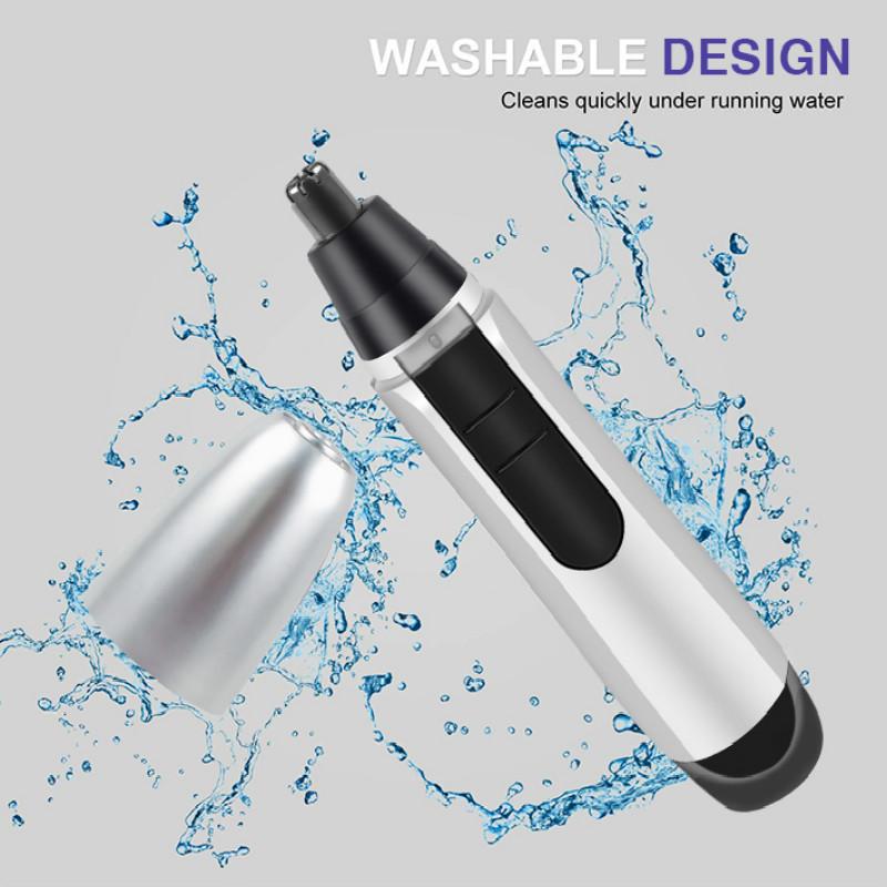 Elektrischer Nasenhaarschneider, tragbarer Rasierer für Nase, Ohr, Augenbrauen, Haarschneider, Nasenreiniger, waschbar, multifunktionale Haarentfernung