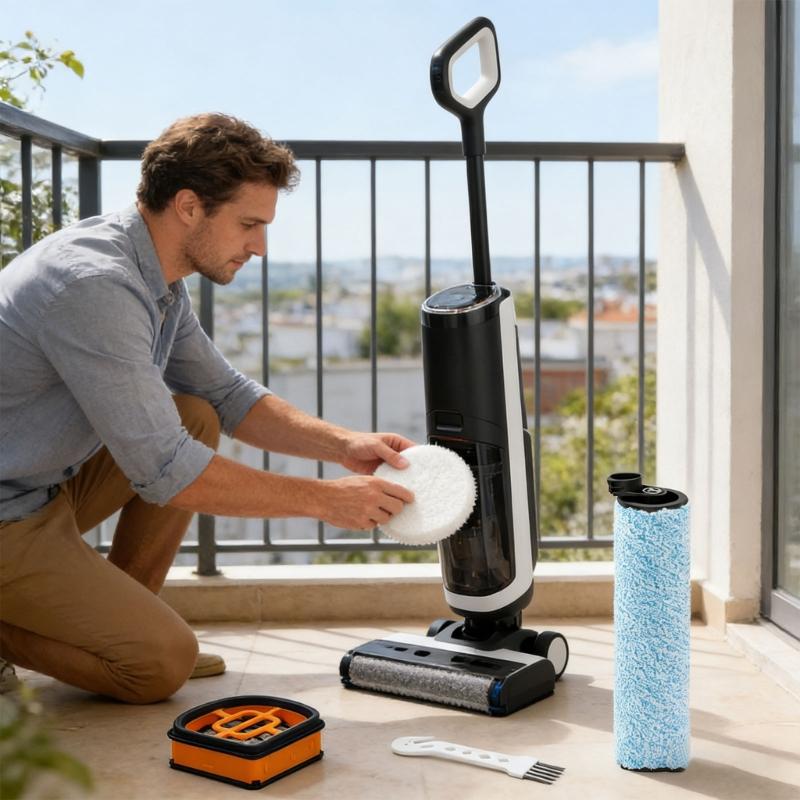 High Performances Washable Roller Brushes and Filters Set for WD161, WD261, AW261 Vacuum Cleaners Accessories Enduring