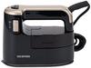 IRIS OHYAMA Clothing Steamer, Steam Iron, Hanger-Free, 2-Way, Cuts 3 Major Odors, Compact, Lightweight, Black Gold, IRS-01-KN