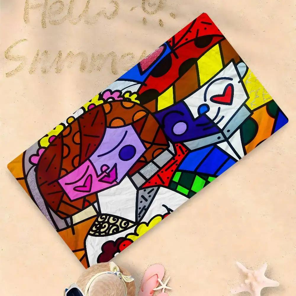 Britto Cartoon Beach Towel Cute Kawaii Room Decor Bath Girls Children Hand Towels For Bathroom Shower
