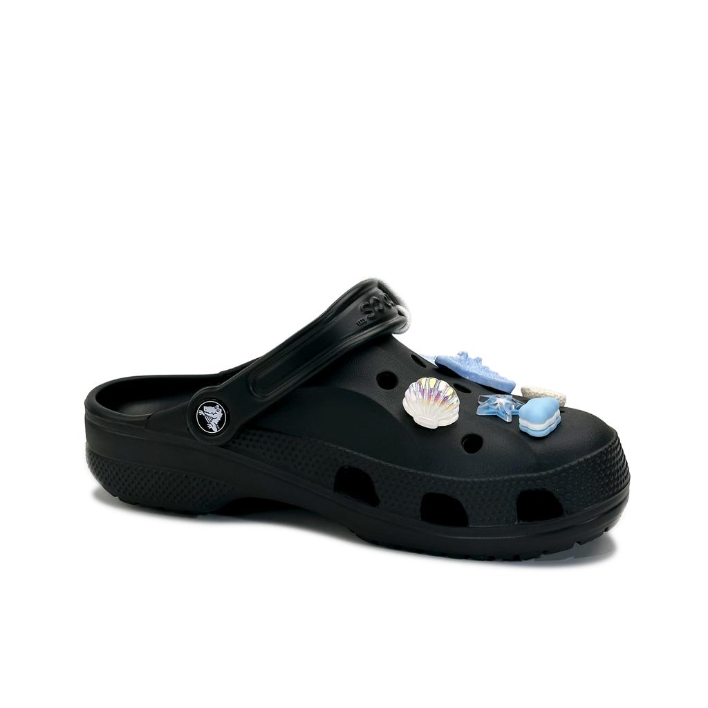 Crocs Baya EVA Starfish Fresh and Simple Fashionable and Versatile Everyday Casual Hole Shoes Same for Men and Women Black