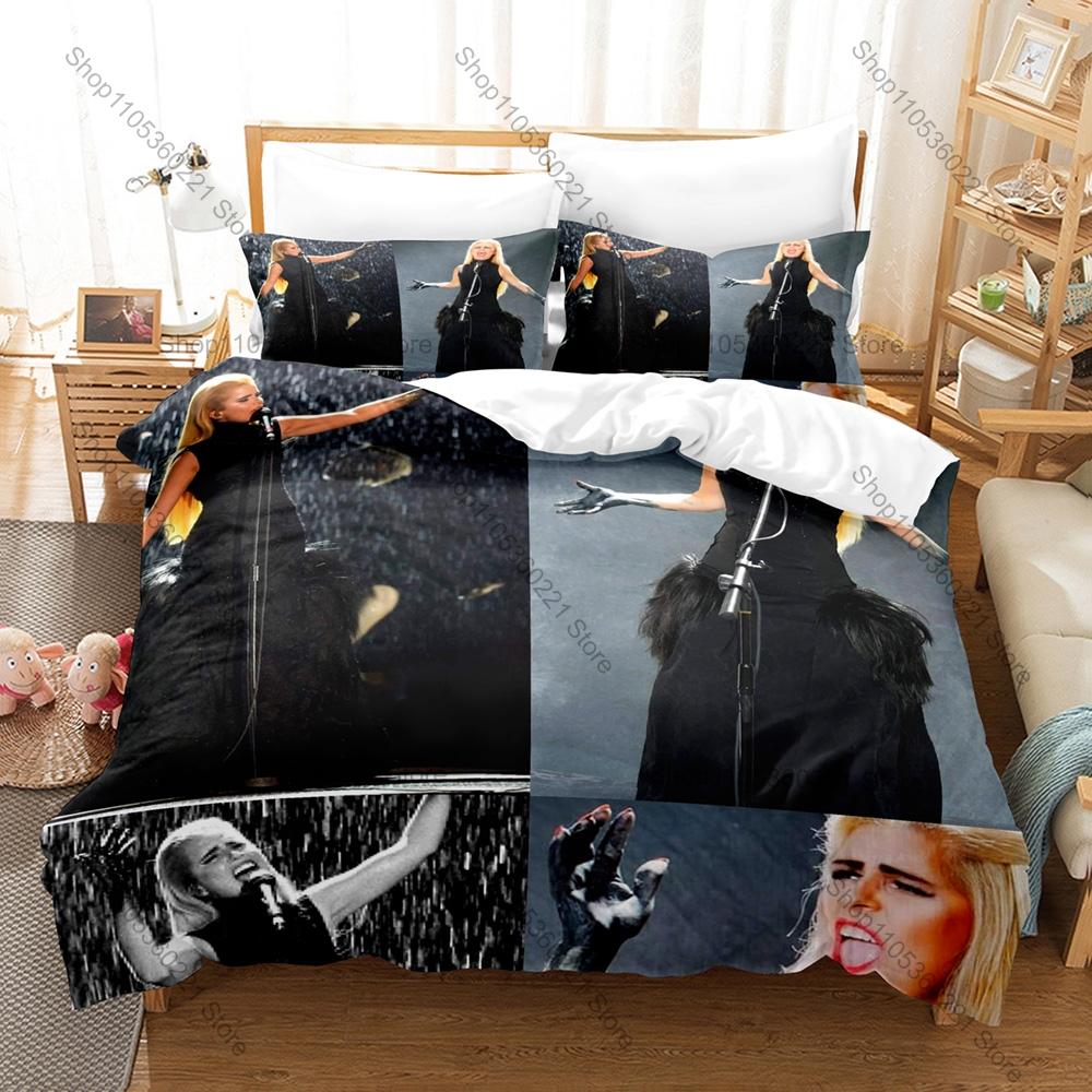 Personality Amy Winehouse Fans Gift Bedding Set New Duvet Cover Pillowcase High Quality Bed Set For Jazz & Soul Music Lovers Ret