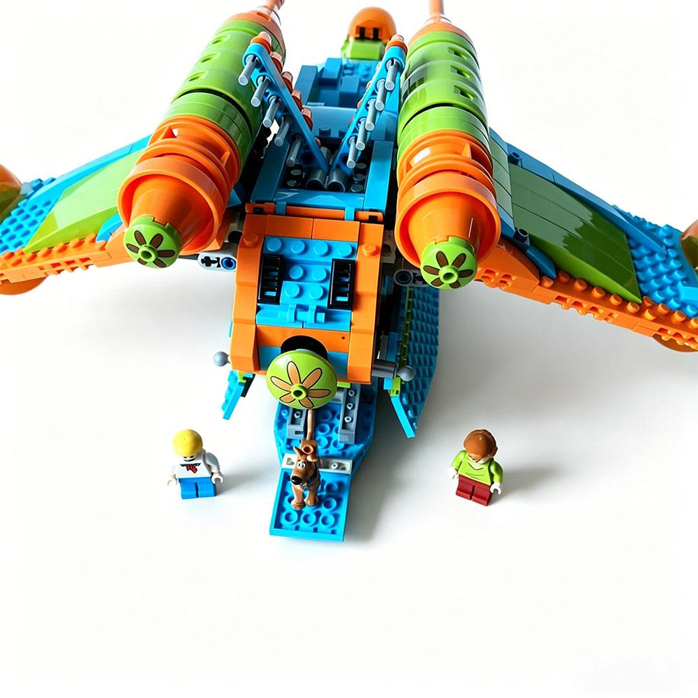 MOC Creative Plan Transport Aircraft Republic Dropship Gunship Building Blocks Bricks Toys Birthday Adult Festival Party Gifts