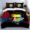 Colorful Geometric Face Illustration. Bedding Sets Duvet Cover Sets Duvet Covers Pillowcases(1 * Duvet Cover 2 * Pillowcases Without Duvet Insert)