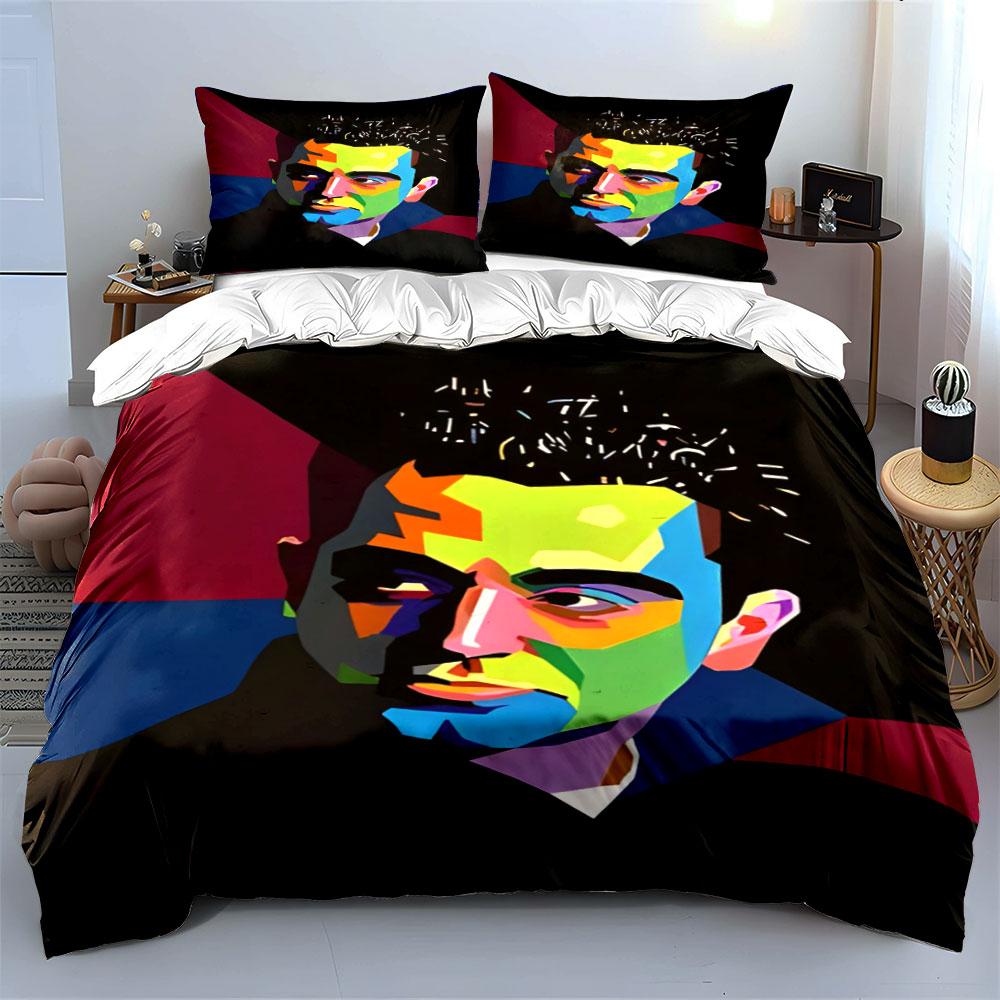 Colorful Geometric Face Illustration. Bedding Sets Duvet Cover Sets Duvet Covers Pillowcases(1 * Duvet Cover 2 * Pillowcases Without Duvet Insert)