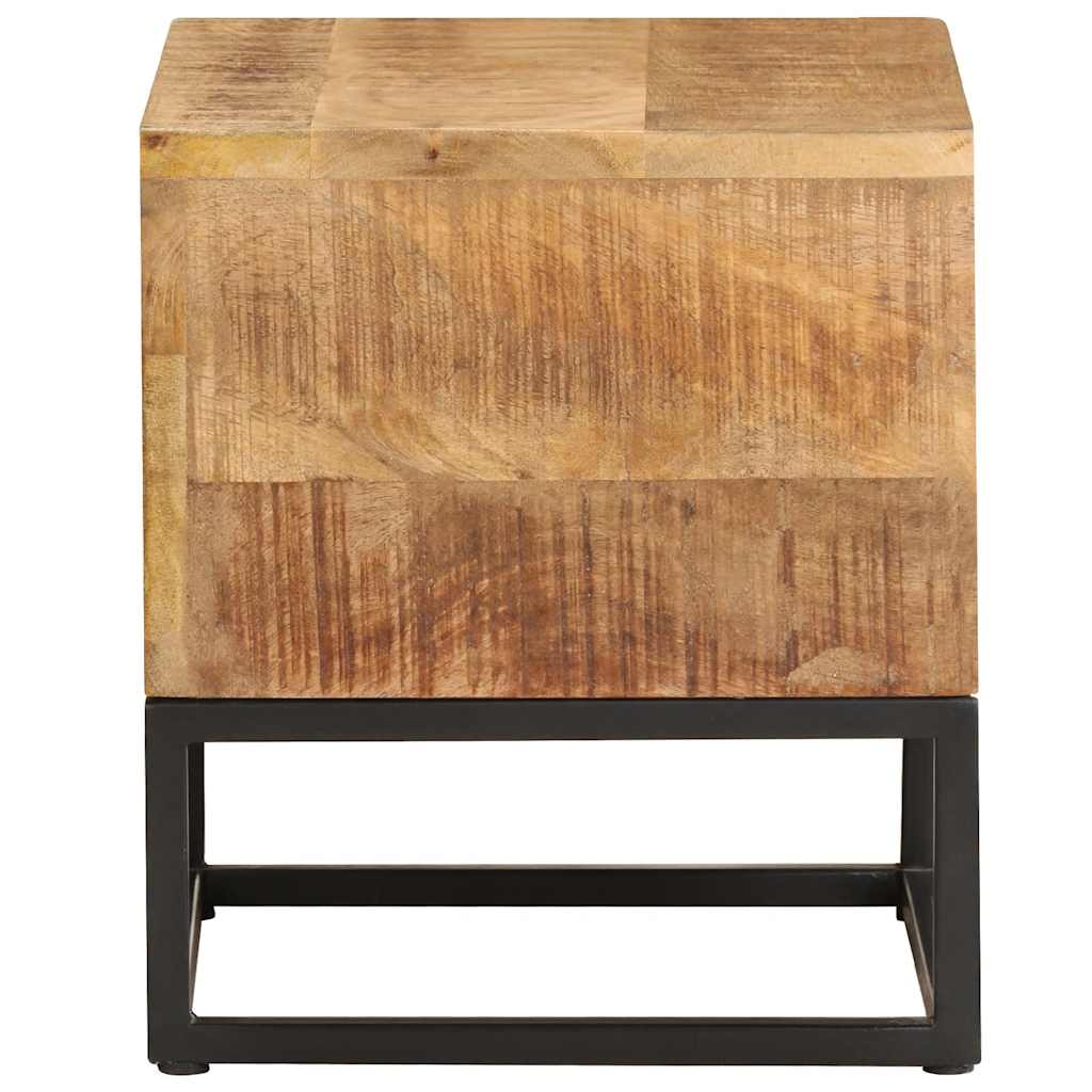 Side Table 30 X 30 X 33 Cm Rough Mango Wood
