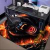 1PC Custom Name Gorilla Roar Fire Artwork Theme Floor Mat Ideal for Living Room, Game Rooms, Office, Bedroom,Floor Mat Playful Design