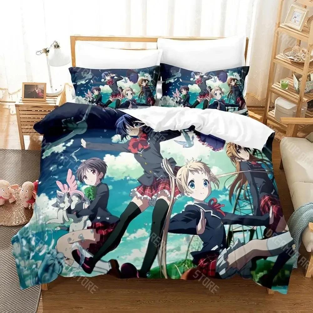 3D Print Love Chunibyo Other Delusions Bedding Set Single Twin Full Queen King Size Bed Set Adult Kid Bedroom Duvetcover Sets