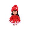 [Clothing Only] Spanish Mia 24cm Potato Doll Outfit - Little Flower Red Skirt & Wool Hat