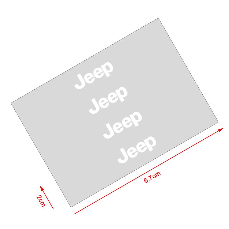 4 Stück Auto Türgriff Aufkleber Reifen Rückspiegel Aufkleber für Jeep Renegade Compass Grand Cherokee Wrangler Jk Gladiator