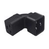 IEC 320 C20 To C19 Power Adapter Conversion Adaptor , Male C20 To C19 Power Supply Converter 100-250V 10A Black