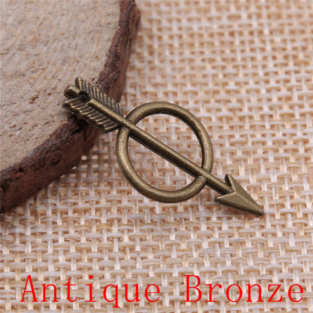 Bow Arrow Shaped Charms Pendant For Bracelet Necklace Jewelry Making Craft Findings