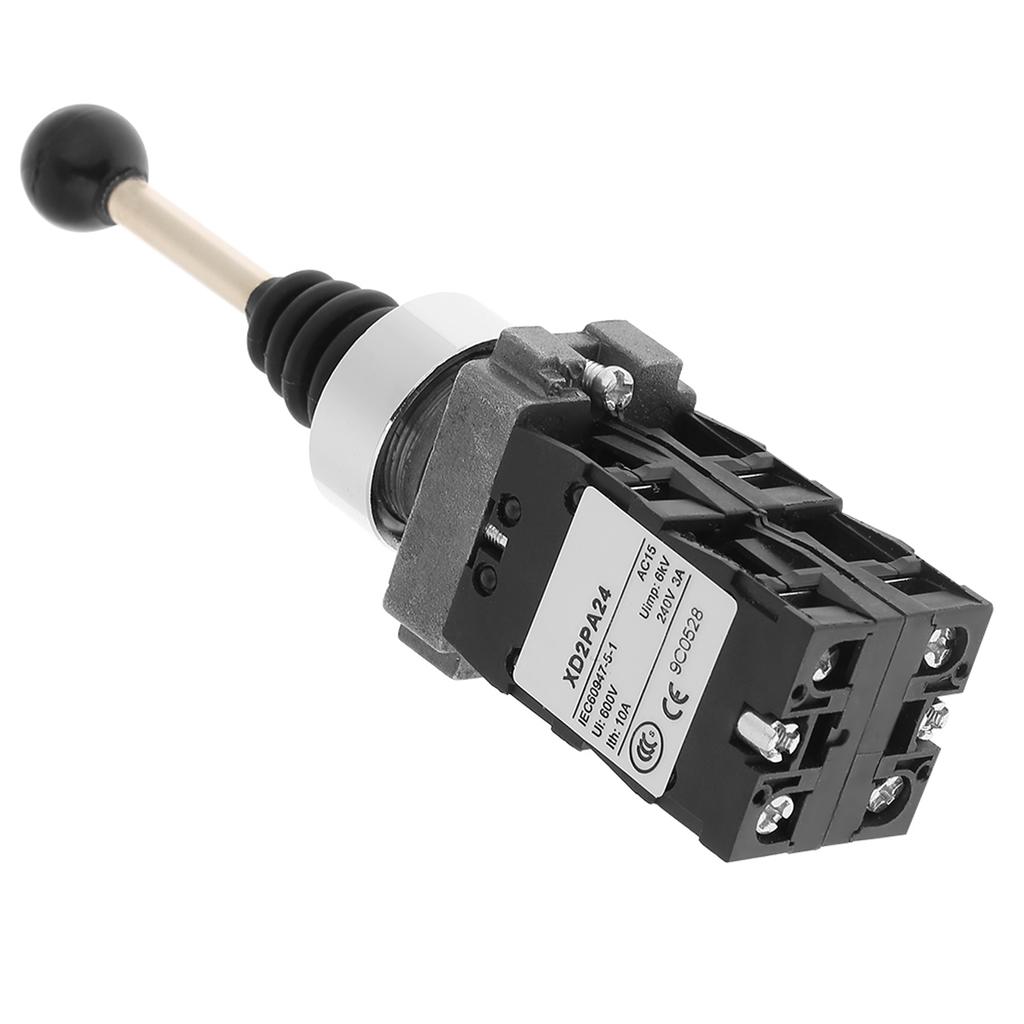 1pc Joystick Controllers Spring Return Switch 4 Position Joy Stick Control Replacement Black