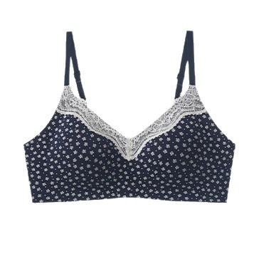 Broken lace mark fixed cup soft support no anti-sagging no steel ring bra