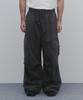 ANDAGAIN Winter Cotton Wide Cargo Pants (Dark Gray