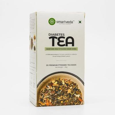 Smartveda Anti-Diabetic Tea | Herbal Tea Blend of Giloy, Vijaysar, Jamun Seed, Gymnema, 14+ Herbs | Supports Healthy Blood Sugar Levels | 20 Tea Bags