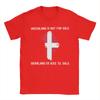 Denmark Greenland Not For Sale Translation Denmark Flag Pure Cotton T-Shirt For Mens Tee Shirt Big Size Wholesale Clothing