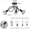 Ceiling Light 3Heads Black Color Modern Lights for Home for  Bedroom Living Room Decorative Lighting LED Chandelier Lamp