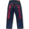 ZYLLO Gotisk Y2K Retro Streetwear Svarta Cargo Punk Vintage Kpop Tryck Vida Ben Denim Byxor