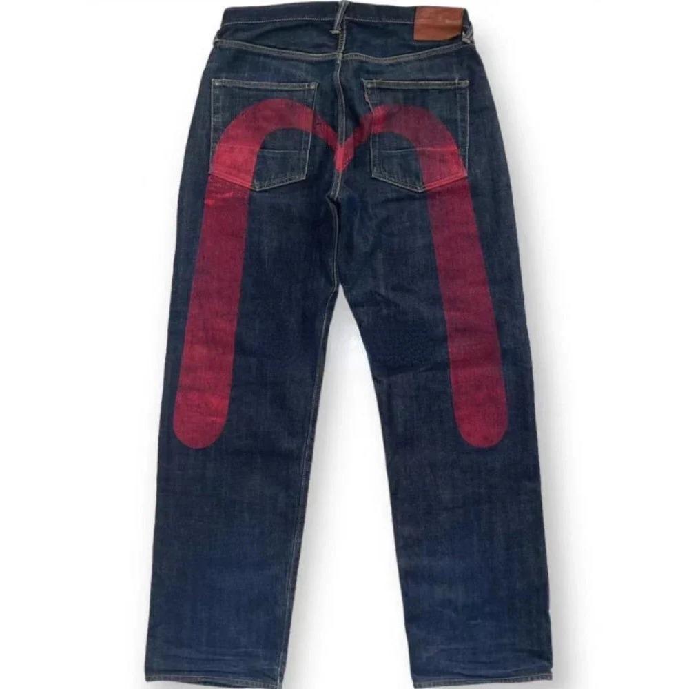 ZYLLO Gotisk Y2K Retro Streetwear Svarta Cargo Punk Vintage Kpop Tryck Vida Ben Denim Byxor
