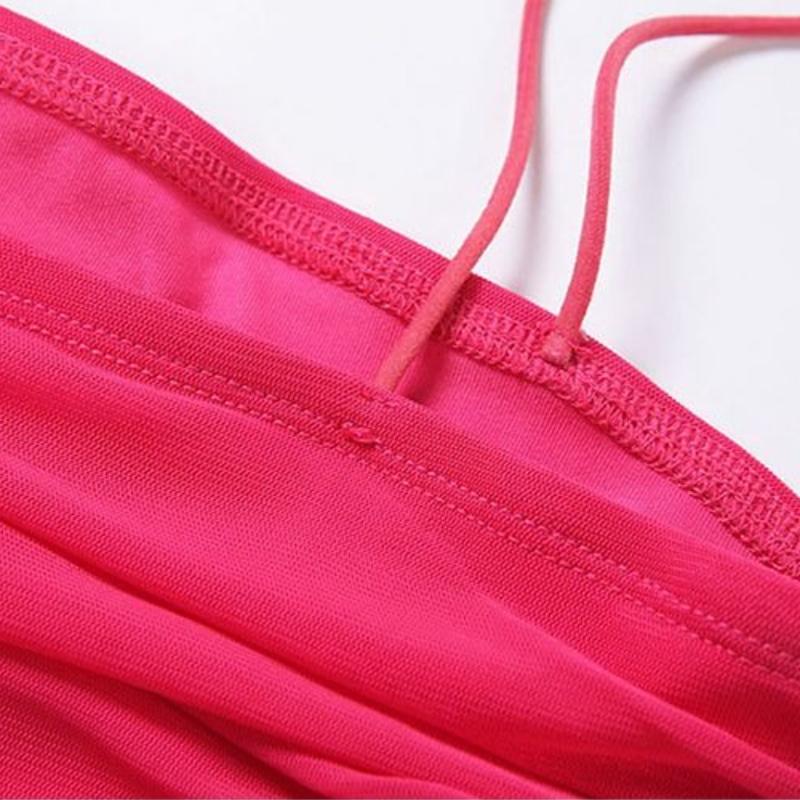 Temperament Slim Fit Waist Wrap Dress Women's Ins Style Slim Shoulder Fold Show Thin Hip Wrap Skirt Show Body Solid Color Hip Wrap Skirt