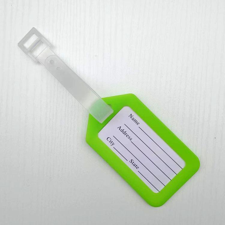 PP Plastic Airplane Boarding Pass Luggage Tag - Suitcase & Bag Name Label Accessory