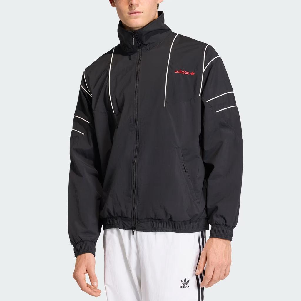 adidas Originals Letter Logo Zipper Long Sleeve Loose Jacket Men Jackets KE0096