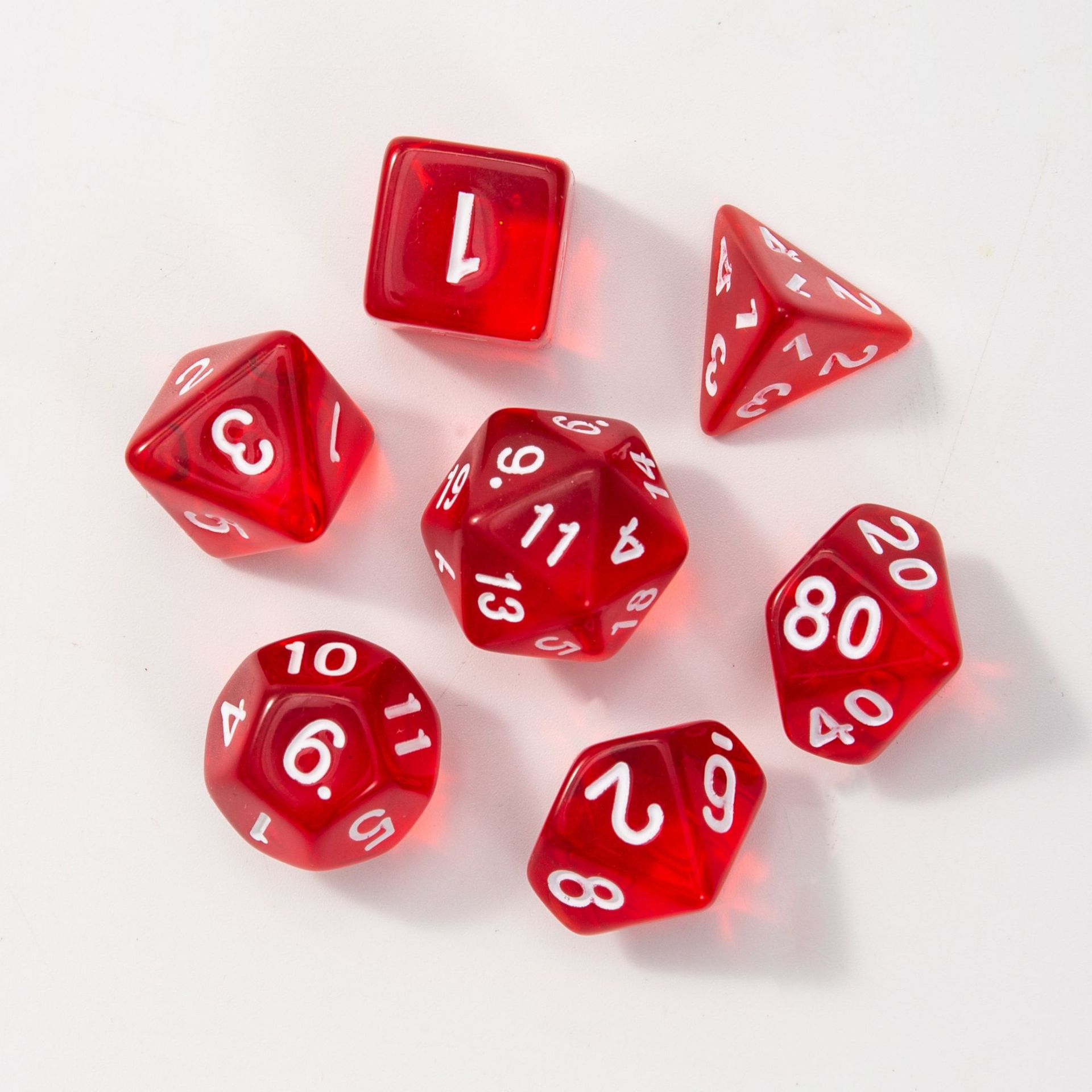

7Pcs/Lot Resin Multifaceted Dice D&D D4 D6 D8 D10 D% D12 D20 Polyhedral TRPG Games Настільна гра Dice 285