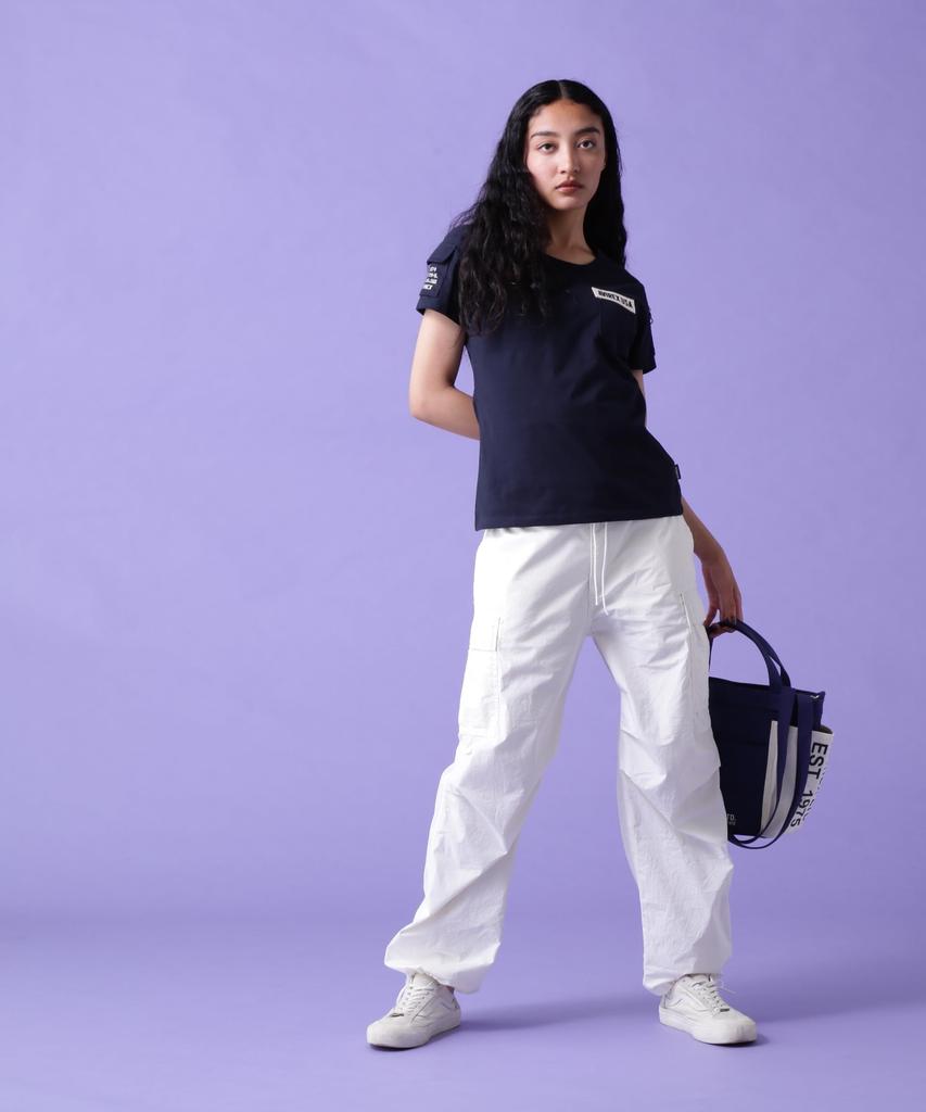 Avirex Women's Fatigue T-Shirt, Size S (120), Navy, 783-2932001