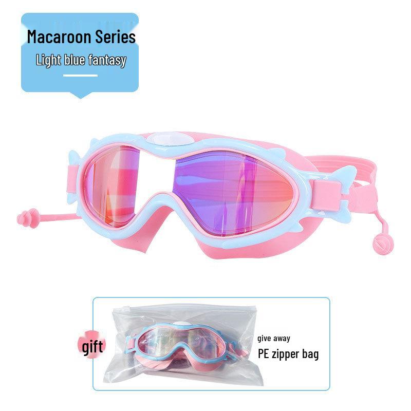 Children's HD Waterproof Anti-Fog Large Frame Swim Goggles