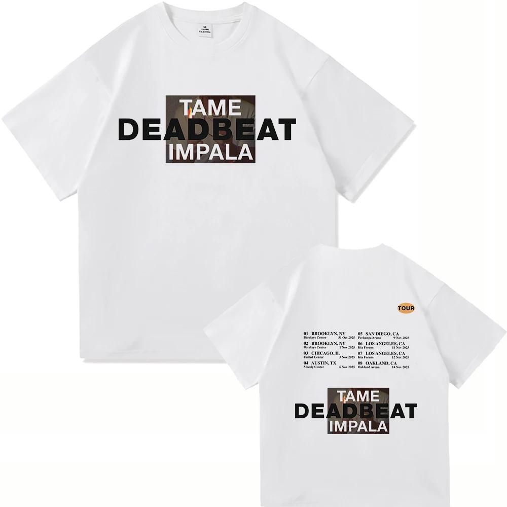 Tame Impala Deadbeat 2025 New Album Tshirt Deadbeat Tour UnisexUnisex Clothing Harajuku High Quality Clothes Cotton Tshirts