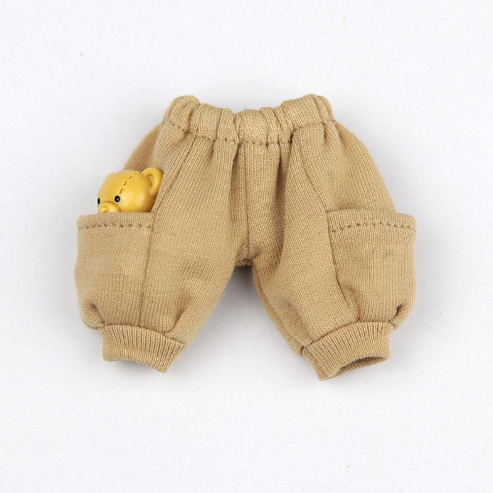 Cartoon Bear OB11 Doll Pants with Pockets Dolls Clothes Fashion 1/12 Doll T-shirt  Doll Accessories