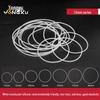 Silicone O-ring, Outer Diameters: 52-100mm (1.5mm Thick)