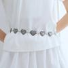 AMTIC HEART CHAIN BELT_SILVER