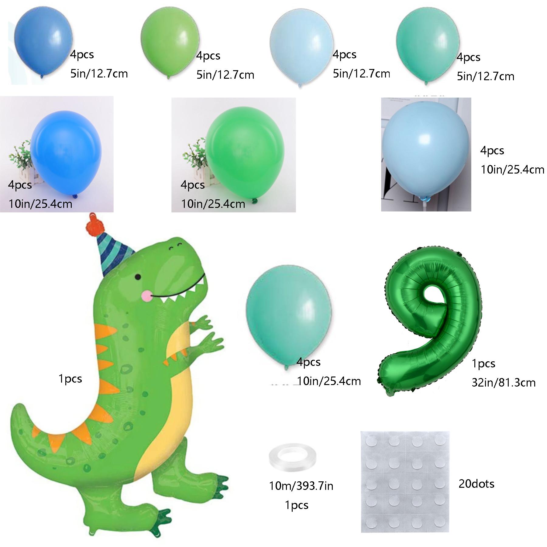

36 шт. динозавр, украшение для дня рождения, воздушные шары, арка, гирлянда, комплект с зеленым номером, баллон, джунгли, Юрский период, для мальчиков, Дино, тематический декор для вечеринки