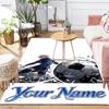 Custom 1Pc Custom Soccer Player Flannel Personalized Rug Non Slip Floor Mat Soft Carpet for Living Bedroom Office Home Decor Gift