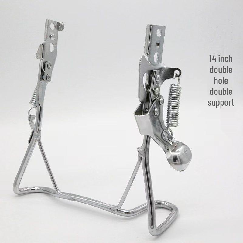 

Электрический двухколесный велосипед с двойной опорой и универсальной складной рамой