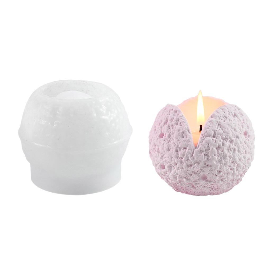 Stampo in Silicone 3D per Candeliere Stampo Decorativo per Base di Candela Stampo per Vaso di Candela in Gesso Elegante Stampo per Decorazioni Domestiche